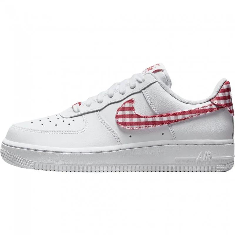 Nike Air Force 1 blanco Mystic Red gingham mujer - SKU 2575436