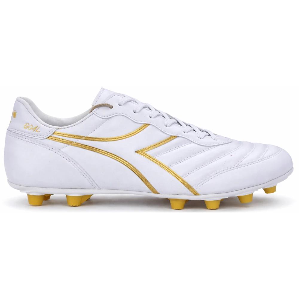 Diadora Goal Md M 344 Blanco/Dorado - Botines