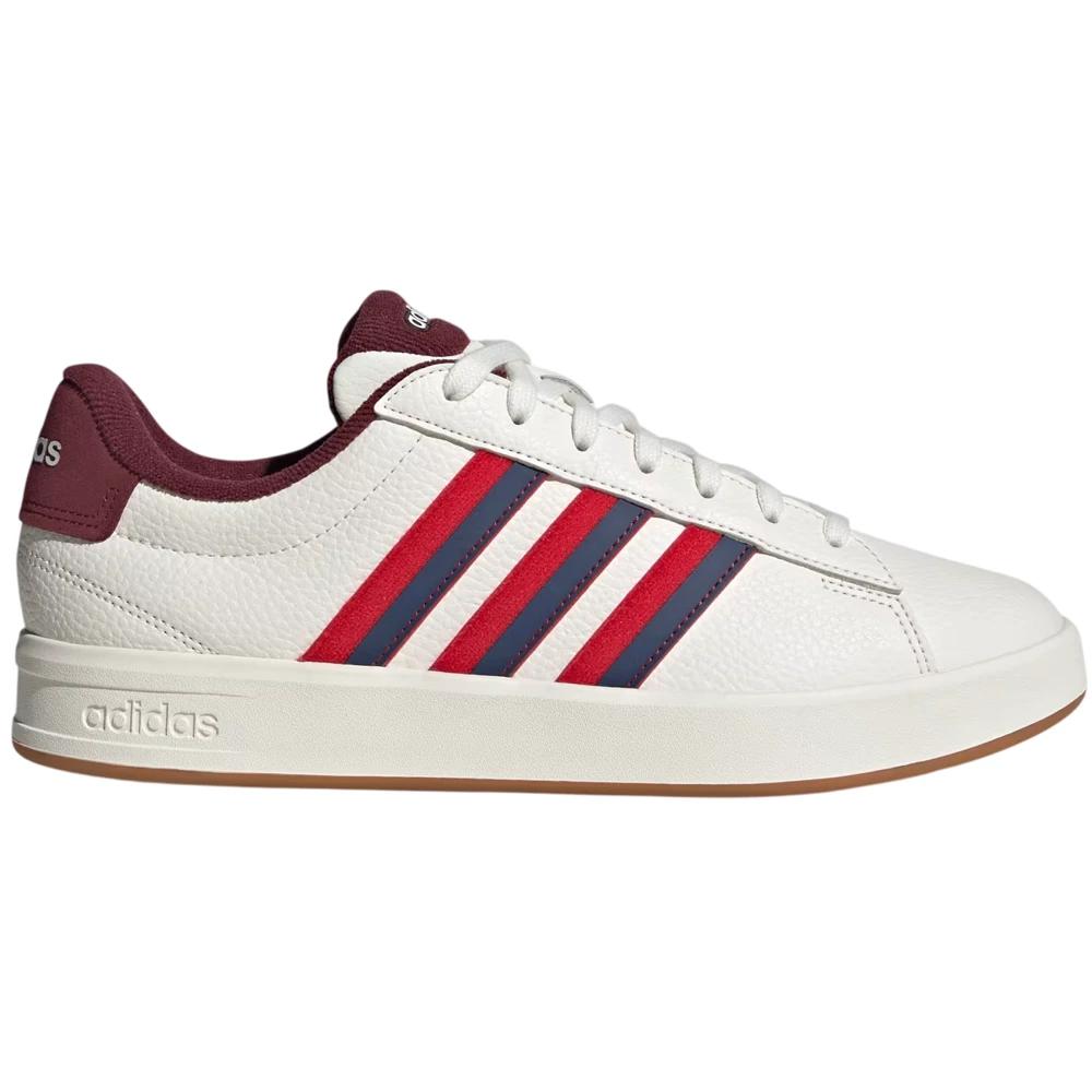Adidas Grand Court 3.0 - Blanco / Bordo
